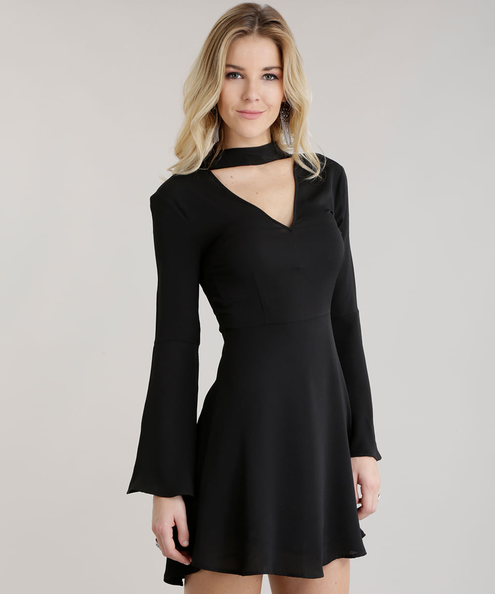 Resultado de imagem para vestido gola choker