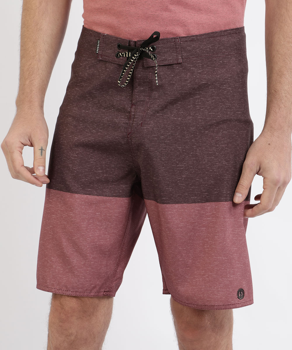 CeA Bermuda Masculina com Bolso Vinho CeA Bermuda Masculina com Bolso Vinho