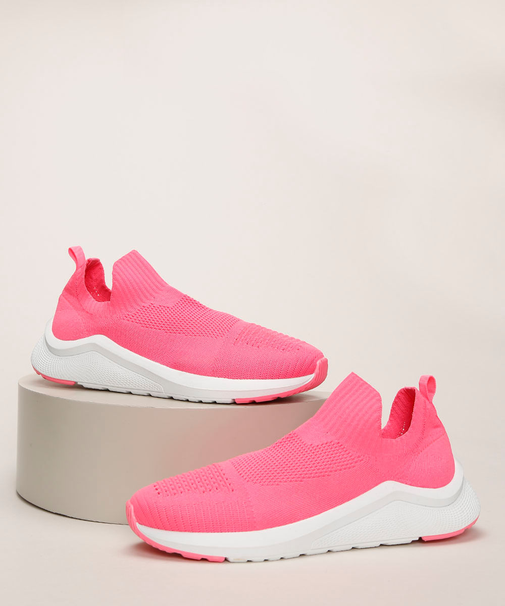 CeA Tênis Feminino Oneself Texturizado Knit Pink CeA Tênis Feminino Oneself Texturizado Knit Pink