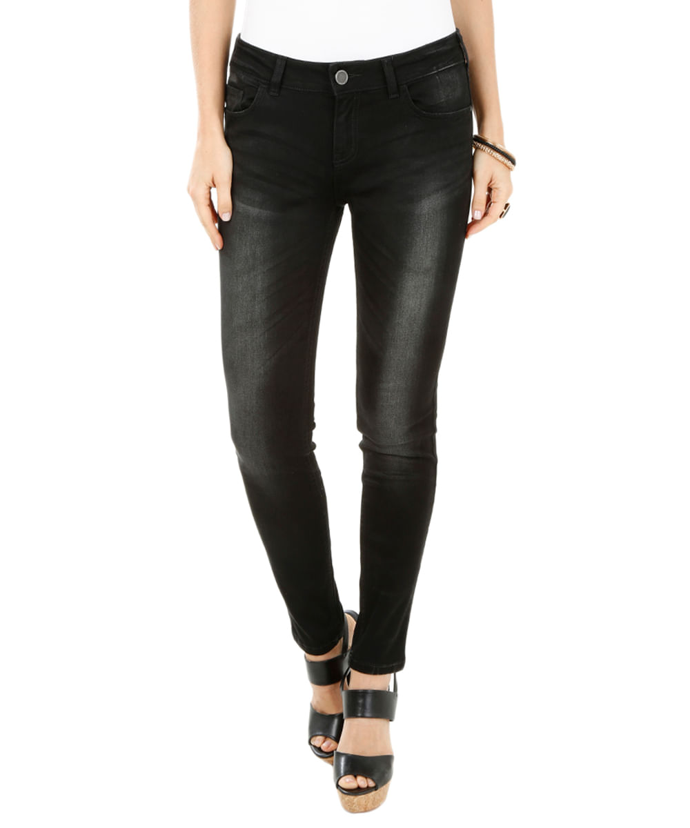 Calça Jeans Skinny Preta cea