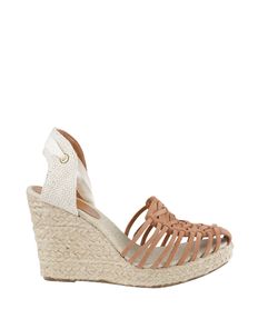 sandália vizzano plataforma com palha marrom