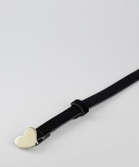 Cinto-Feminino-Em-Veludo-Com-Fivela-Coracao-Preto-9551478-Preto_3