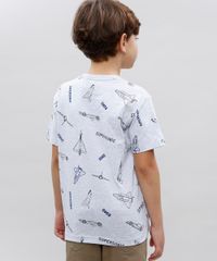 Camiseta-Infantil-Estampada-Space-com-Bolso-Manga-Curta-Cinza-Mescla-Claro-9534263-Cinza_Mescla_Claro_2