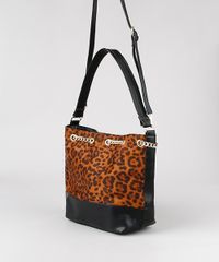 Bolsa-Hobo-Feminina-Grande-com-Estampa-Animal-Print-e-Corrente-Preta-9484657-Preto_4