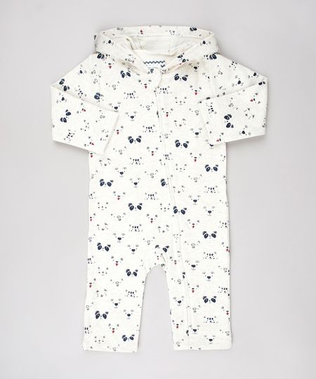 Macacao-Infantil-Estampado-de-Bichinhos-em-Moletom-com-Capuz-Manga-Longa-Bege-Claro-9451000-Bege_Claro_1