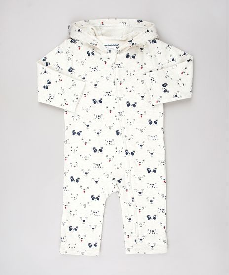 Macacao-Infantil-Estampado-de-Bichinhos-em-Moletom-com-Capuz-Manga-Longa-Bege-Claro-9451000-Bege_Claro_1