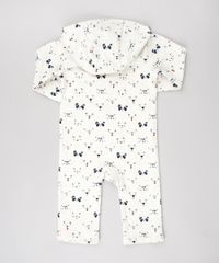 Macacao-Infantil-Estampado-de-Bichinhos-em-Moletom-com-Capuz-Manga-Longa-Bege-Claro-9451000-Bege_Claro_2