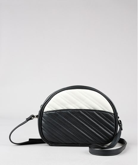 Bolsa-Feminina-Transversal-Pequena-Bicolor-com-Matelasse--Preta-9484648-Preto_1_1