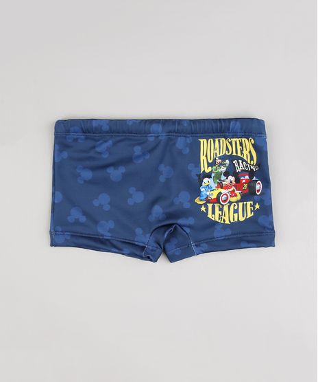 Sunga-Boxer-Infantil-Turma-do-Mickey-com-Protecao-UV-50-Azul-Marinho-9519476-Azul_Marinho_1