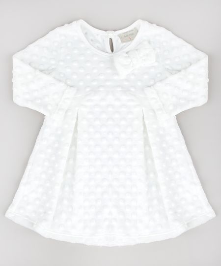 Vestido-Infantil-em-Plush-Texturizado-Manga-Longa-Off-White-9188865-Off_White_1_1