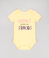 Body-Infantil--Dormir-e-para-os-Fracos--Manga-Curta-Amarelo-9443094-Amarelo_1