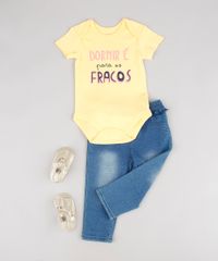 Body-Infantil--Dormir-e-para-os-Fracos--Manga-Curta-Amarelo-9443094-Amarelo_3