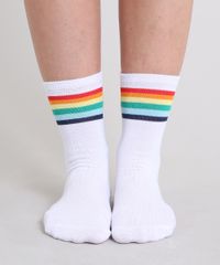 Meia-Feminina-Pride-Cano-Alto-Arco-Iris-Branca-9601444-Branco_4