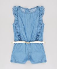 Macaquinho-Jeans-Infantil-com-Babado-e-Cinto-Sem-Manga-Azul-Claro-9561504-Azul_Claro_1