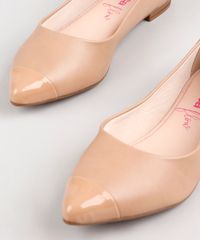 Sapatilha-Feminina-Bico-Fino-Moleca-com-Recorte-Bege-9568931-Bege_2