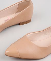 Sapatilha-Feminina-Bico-Fino-Moleca-com-Recorte-Bege-9568931-Bege_5