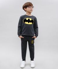 Calca-Infantil-Batman-em-Moletom-com-Bolsos-Cinza-Mescla-Escuro-9581440-Cinza_Mescla_Escuro_3