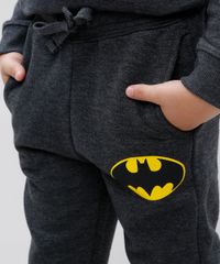 Calca-Infantil-Batman-em-Moletom-com-Bolsos-Cinza-Mescla-Escuro-9581440-Cinza_Mescla_Escuro_4
