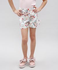 Short-Infantil-Estampado-Floral-com-Pregas-Branco-9364752-Branco_1