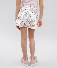 Short-Infantil-Estampado-Floral-com-Pregas-Branco-9364752-Branco_2