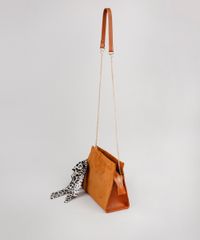 Bolsa-Feminina-Transversal-Media-em-Suede-com-Lenco-e-Corrente-Caramelo-9484654-Caramelo_3