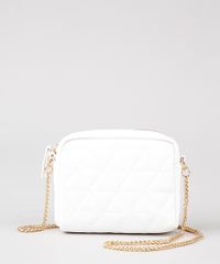 Bolsa-Feminina-Transversal-Pequena-com-Matelasse-Alca-Corrente-Branca-9484650-Branco_1