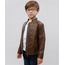 Jaqueta-Infantil-Biker-com-Recorte-e-Bolsos-Marrom-9363969-Marrom_1