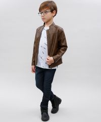 Jaqueta-Infantil-Biker-com-Recorte-e-Bolsos-Marrom-9363969-Marrom_3