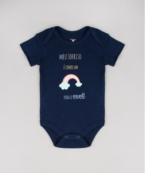Body-Infantil--Meu-Sorriso-e-Como-um-Arco-Iris--Manga-Curta-Azul-Marinho-9443098-Azul_Marinho_1