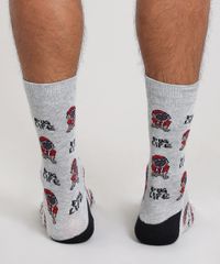 Meia-Masculina-Cano-Alto-Divertida-Estampada-de-Cachorros-Cinza-Mescla-9560941-Cinza_Mescla_3