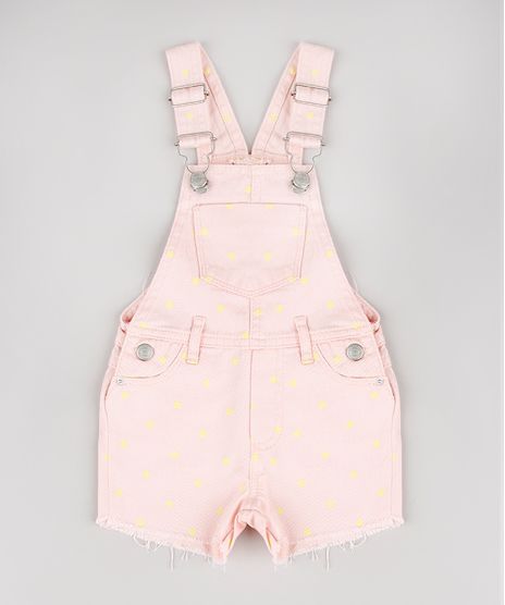 Jardineira-de-Sarja-Infantil-Estampada-de-Estrelas-Barra-Desfiada-Rosa-Claro-9557946-Rosa_Claro_1