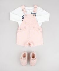 Jardineira-de-Sarja-Infantil-Estampada-de-Estrelas-Barra-Desfiada-Rosa-Claro-9557946-Rosa_Claro_3