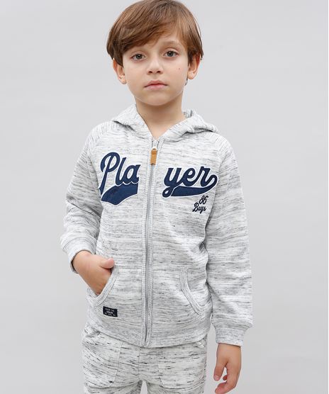 Blusao-Infantil--Player--em-Moletom-com-Capuz-Cinza-Mescla-Claro-9415263-Cinza_Mescla_Claro_1