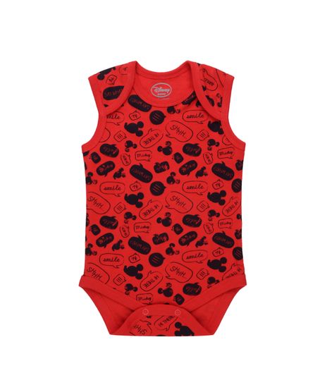 Body-Estampado-Mickey-em-Algodao---Sustentavel-Vermelho-8455585-Vermelho_1