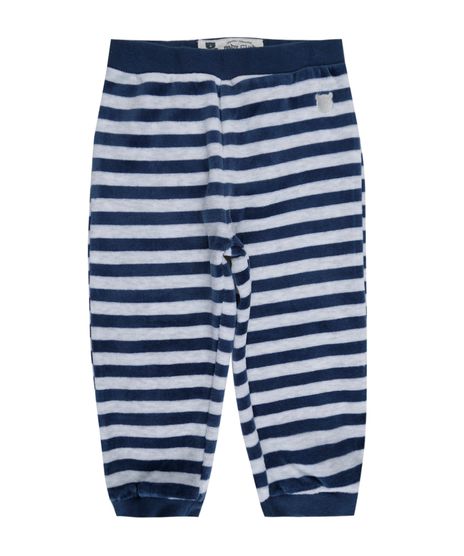 Calca-Listrada-em-Plush-de-Algodao---Sustentavel-Azul-Marinho-8433378-Azul_Marinho_1