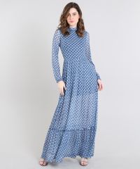 Vestido-Feminino-Mindset-Longo-Estampado-Floral-em-Tule-Manga-Longa-Gola-Alta-Azul-9651361-Azul_3