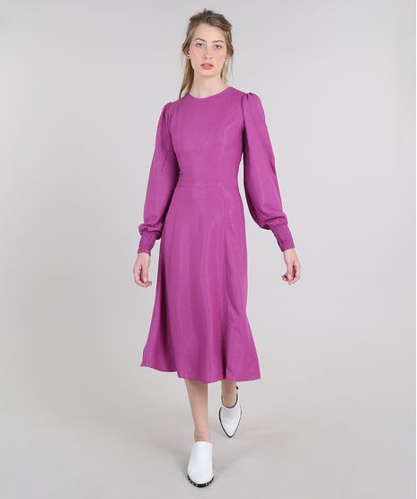 Vestido-Feminino-Midi-Mindset-com-Brilho-Manga-Longa-Roxo-9651365-Roxo_1