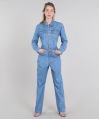 Macacao-Jeans-Feminino-Mindset-com-Bolsos-Manga-Longa-Azul-Claro-9638060-Azul_Claro_1