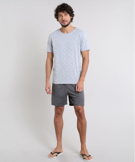 Pijama-Masculino-Estampado-Manga-Curta-Cinza-Mescla-Claro-9556240-Cinza_Mescla_Claro_1