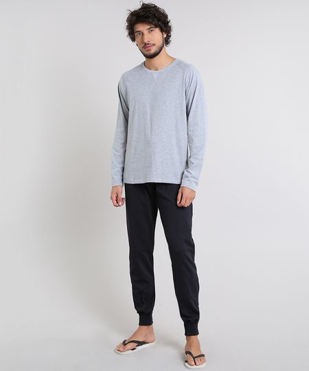 Pijama-Masculino-Manga-Longa-Cinza-Mescla-Claro-9556241-Cinza_Mescla_Claro_1 Pijama-Masculino-Manga-Longa-Cinza-Mescla-Claro-9556241-Cinza_Mescla_Claro_1