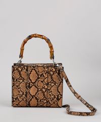 Bolsa-Feminina-Media-Croco-Estampada-Animal-Print-com-Alca-de-Mao-Bege-9484652-Bege_1