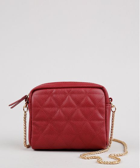 Bolsa-Feminina-Transversal-Pequena-Alca-em-Corrente-Vinho-9484650-Vinho_1