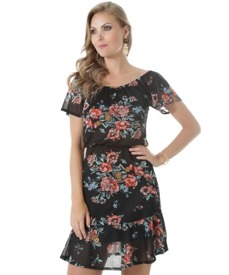 Vestido-Ombro-a-Ombro-Estampado-Floral-Preto-8513832-Preto_1