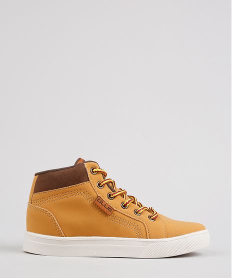 Tenis-Infantil-Ollie-Cano-Alto-com-Recorte-Caramelo-9576097-Caramelo_1