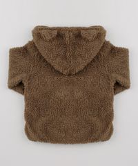 Casaco-Infantil-em-Pelo-com-Capuz-e-Orelhinhas-Marrom-9451004-Marrom_2