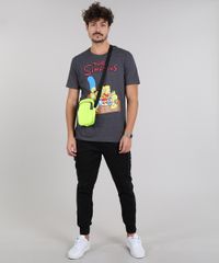 Camiseta-Masculina-Os-Simpsons-Manga-Curta-Gola-Careca-Cinza-Mescla-Escuro-9035443-Cinza_Mescla_Escuro_3