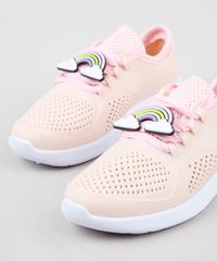 Tenis-Infantil-Esportivo-Running-com-Arco-Iris-Rose-9359290-Rose_5
