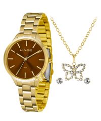 Kit-de-Relogio-Analogico-Lince-Feminino---Brinco---Colar---LRG4602L-KV93N1KX-Dourado-9652774-Dourado_1