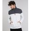 Blusao-Masculino-em-Moletom-com-Meio-Ziper-e-Recorte--Cinza-Mescla-Claro-9349334-Cinza_Mescla_Claro_1
