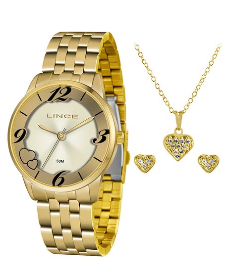 Kit-de-Relogio-Analogico-Lince-Feminino---Brinco---Colar---LRG4604L-KW05C2KX-Dourado-9643275-Dourado_1